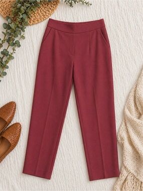Babaton Slim Tailored Ankle Pants in Mauve Pink